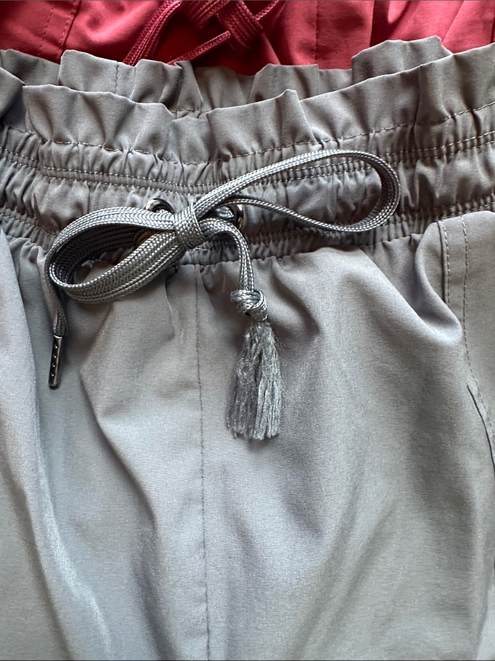 Danskin High-Waist Drawstring Shorts – Blye, Rose, Tan size L - Picture 11 of 13